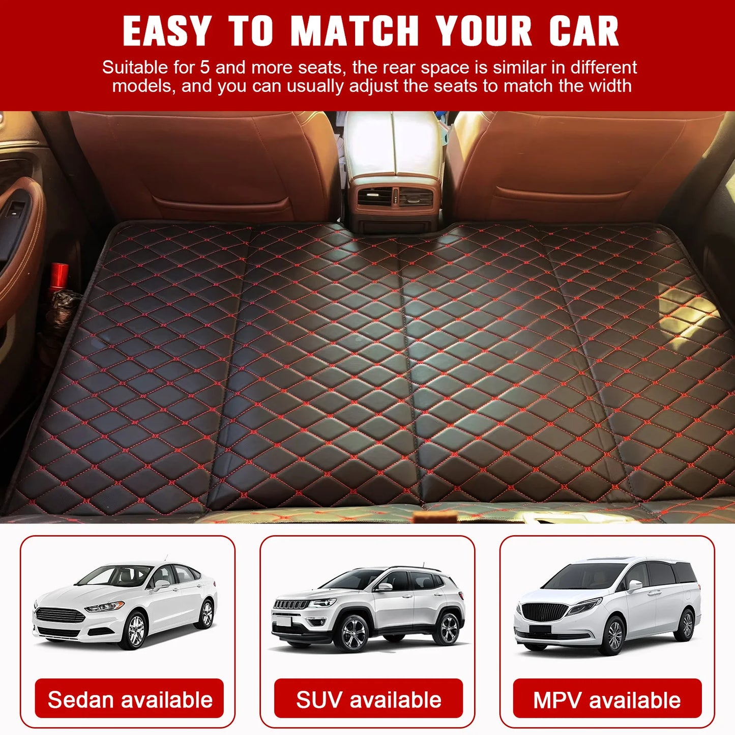 ATUOTIN Car Rear Seat Foldable Mattress Travel Bed