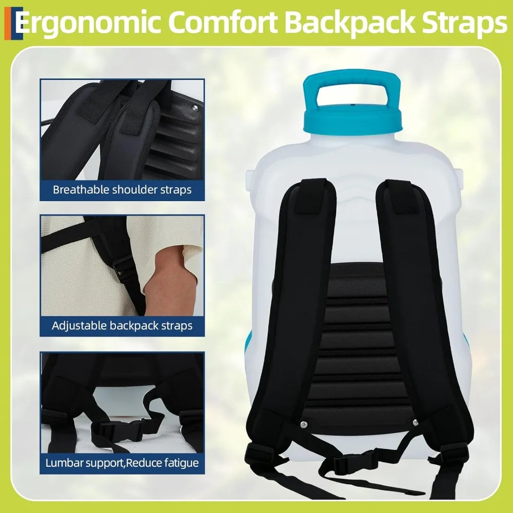 Backpack Sprayer 12V Battery Powered With Six Nozzles And Wands