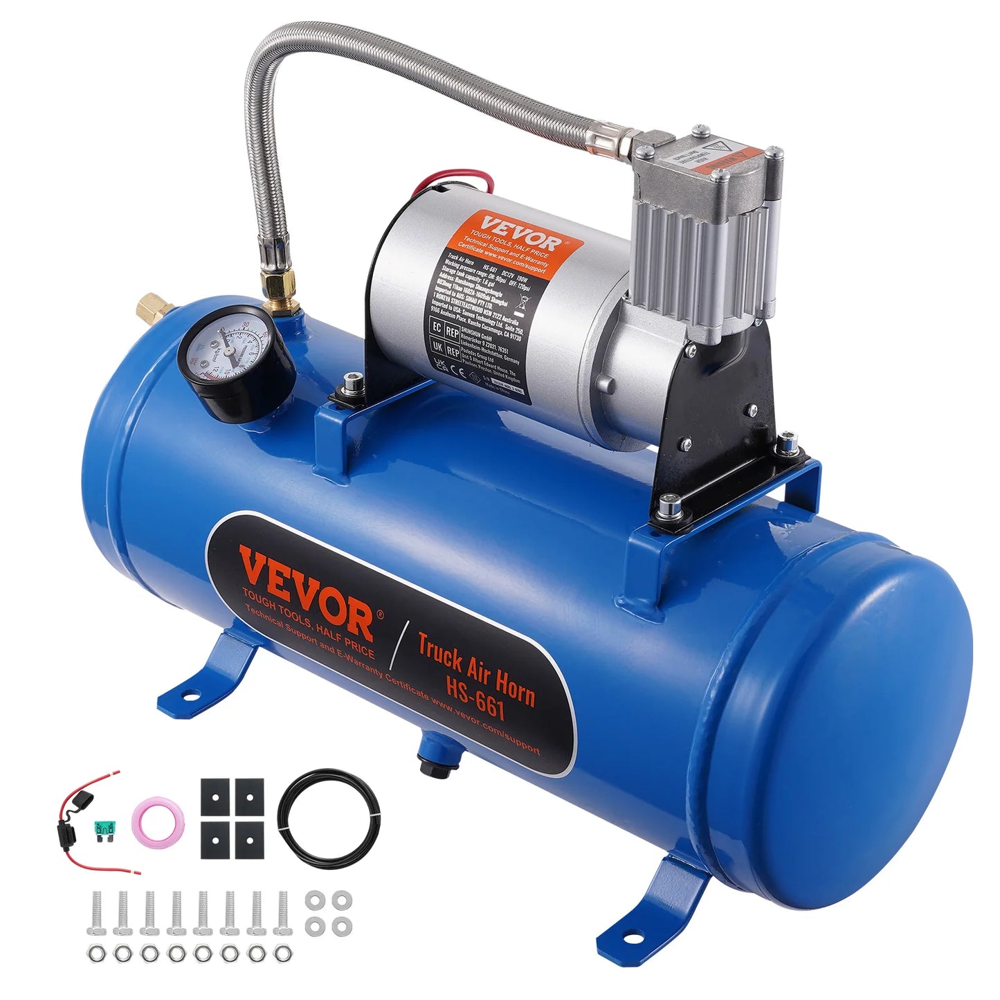 VEVOR 12V Onboard Air Compressor For Train Horns And Tires
