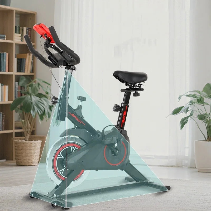 Silent Indoor Spin Bike With Adjustable Resistance And Comfort Seat
