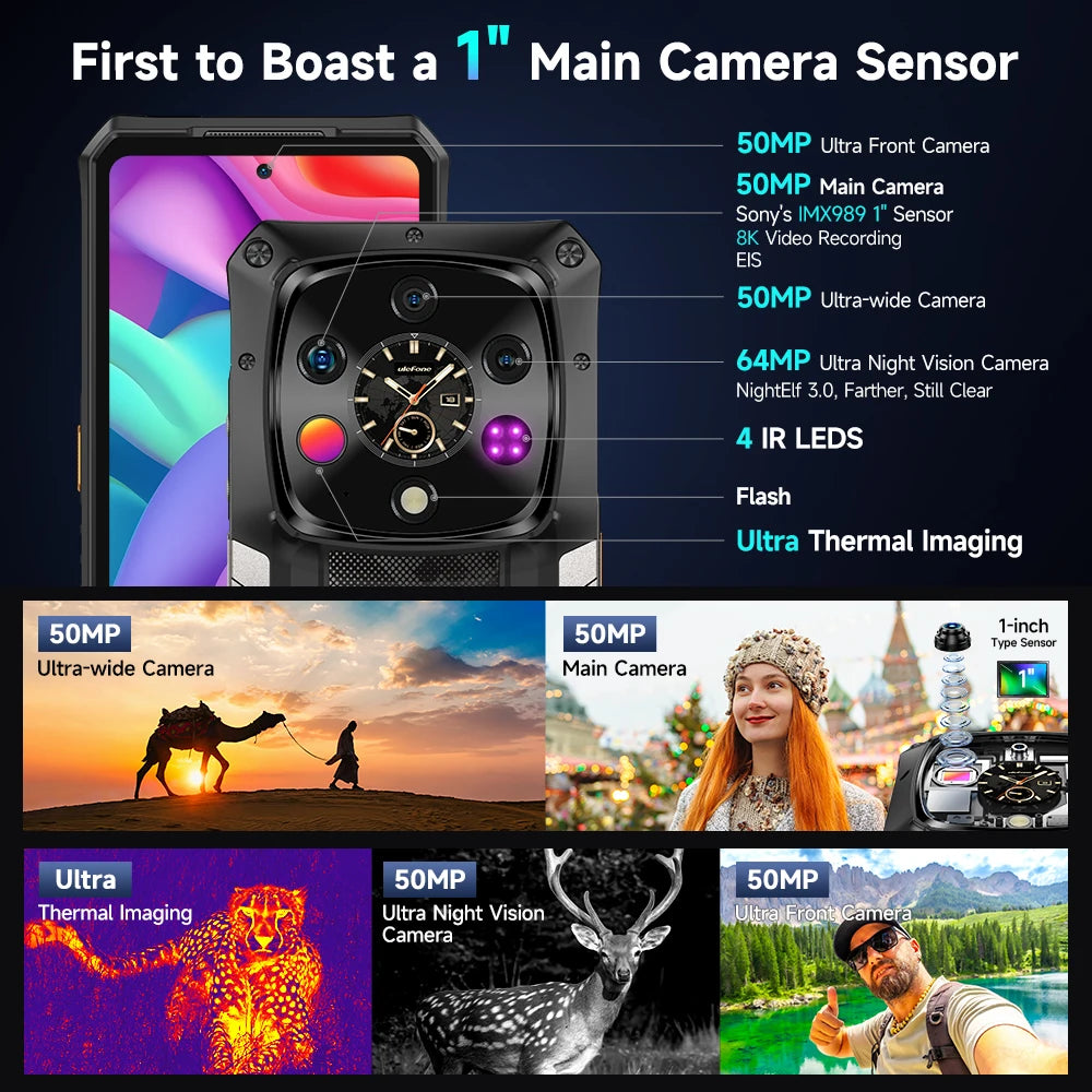 ULEFONE Armor 28 Ultra 5G Rugged Smartphone AI Thermal
