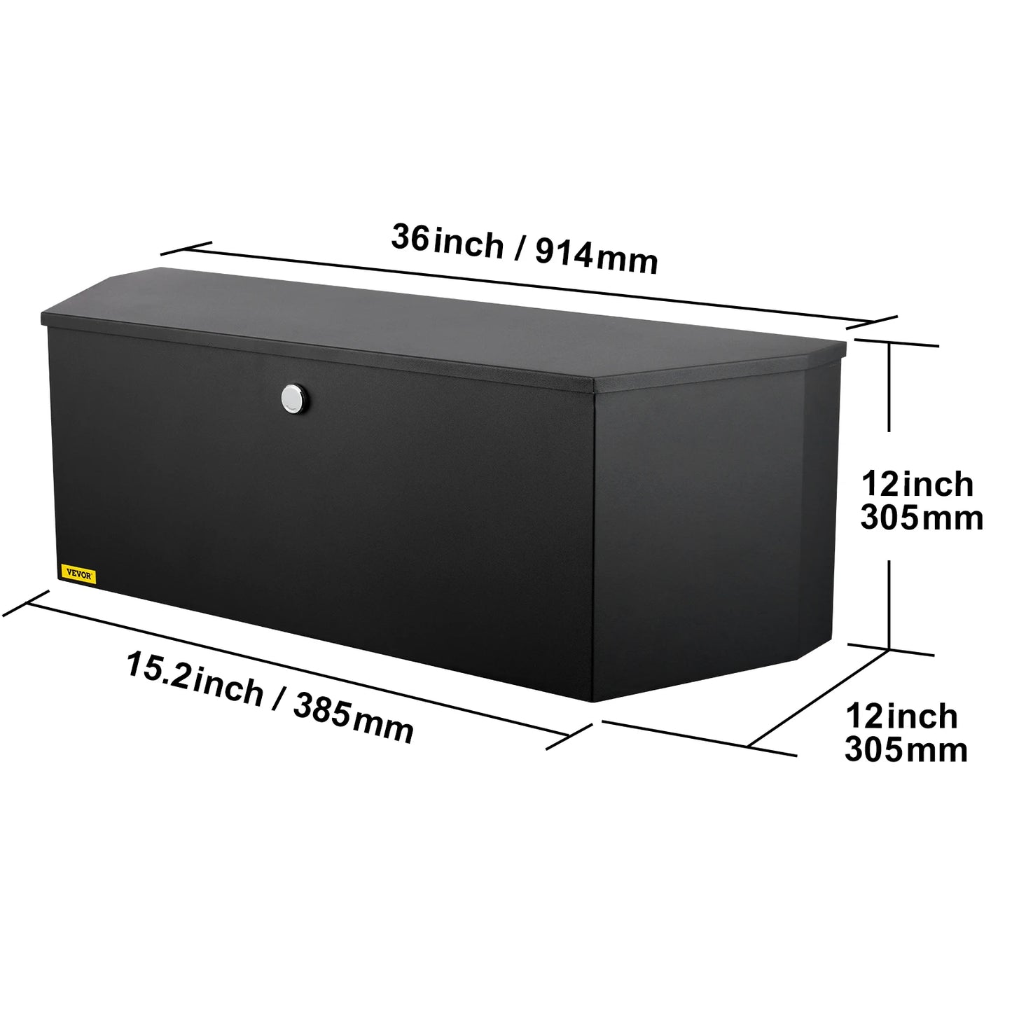 SucceBuy Aluminum Trailer Tongue Box Heavy Duty Tool Chest