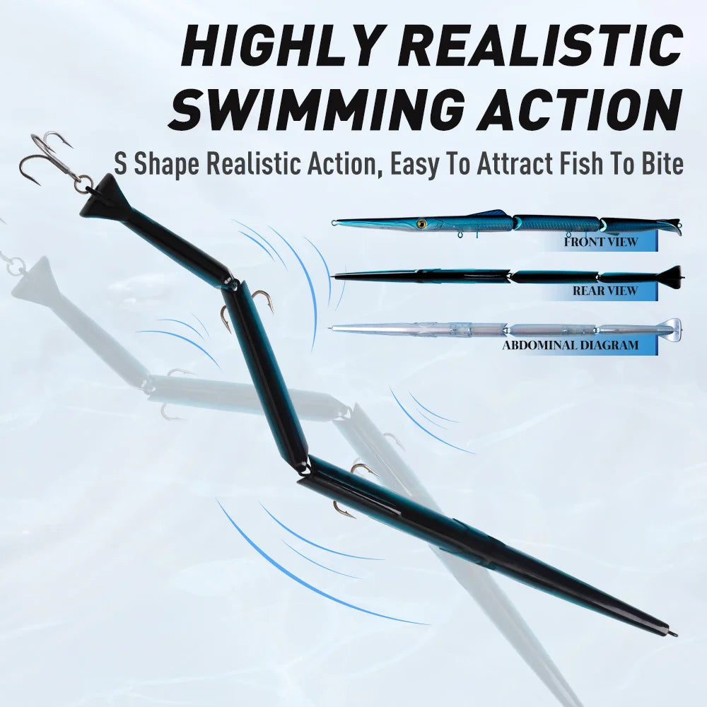 Artificial Jointed Sinking Fishing Lure For Freshwater And Saltwater