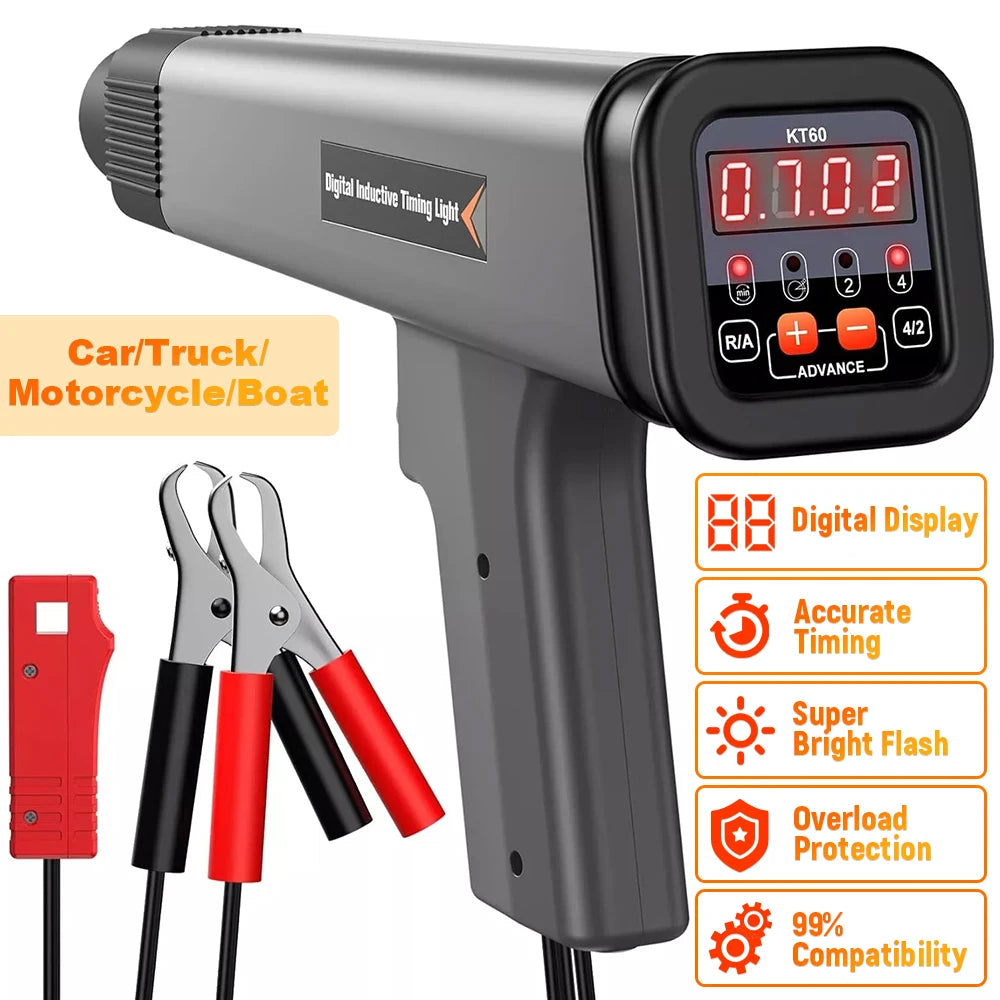 KZYEE KT60 Digital Timing Light With Integrated Tachometer For Vehicles