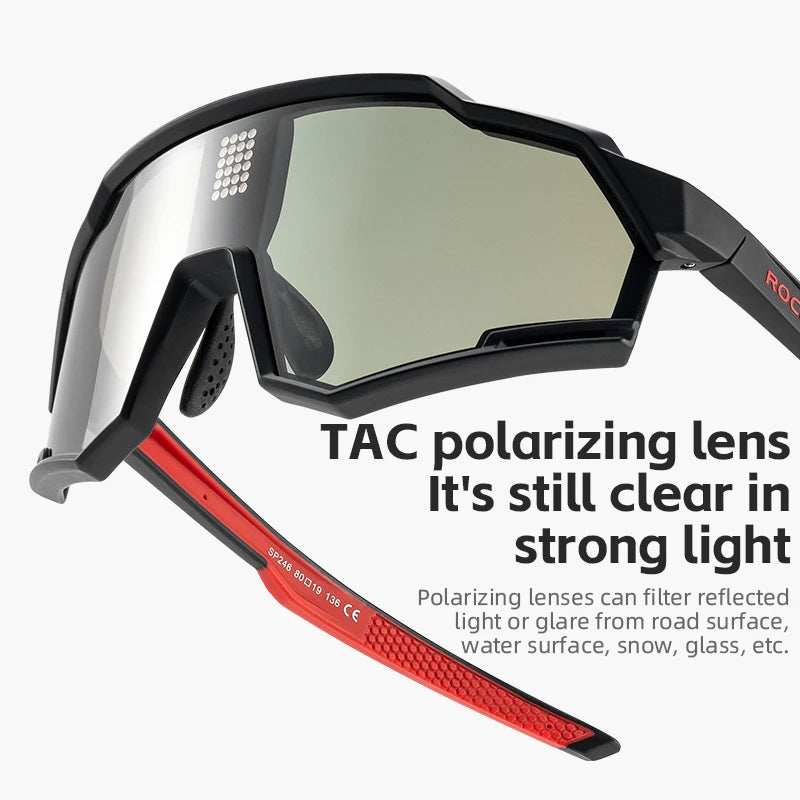 ROCKBROS Polarized Cycling Glasses UV400 Safety Eyewear