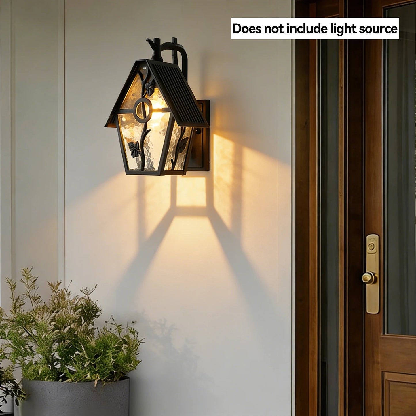 Wall Lamp Porch Light European Style Flower House Shape E26 Base