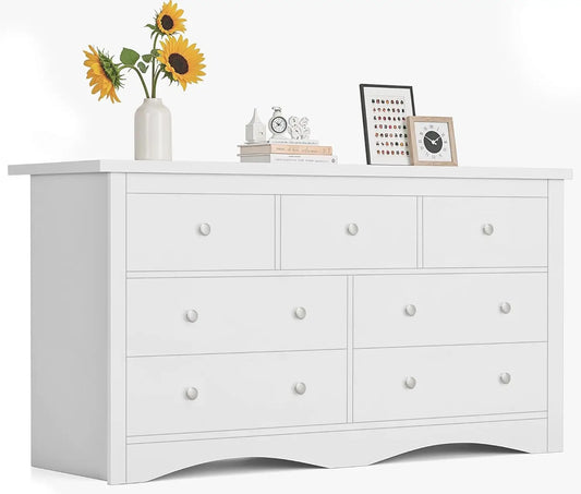 Dresser With TV Stand And Storage Drawers For Bedroom