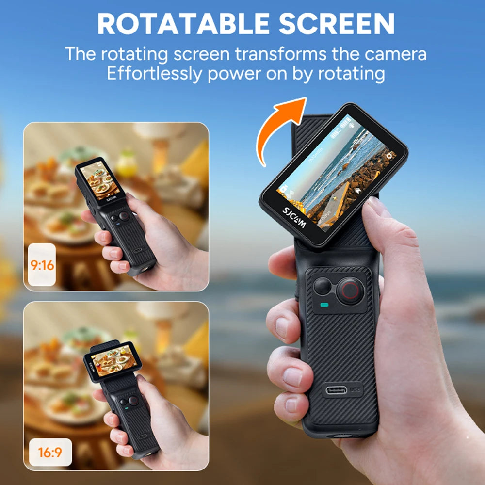 SJCAM C400 4K Pocket Camcorder With Stabilization And WiFi