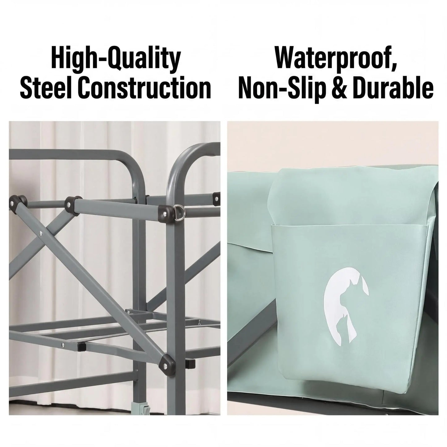 HiMISS Foldable Dog Bath Tub For Small And Medium Dogs