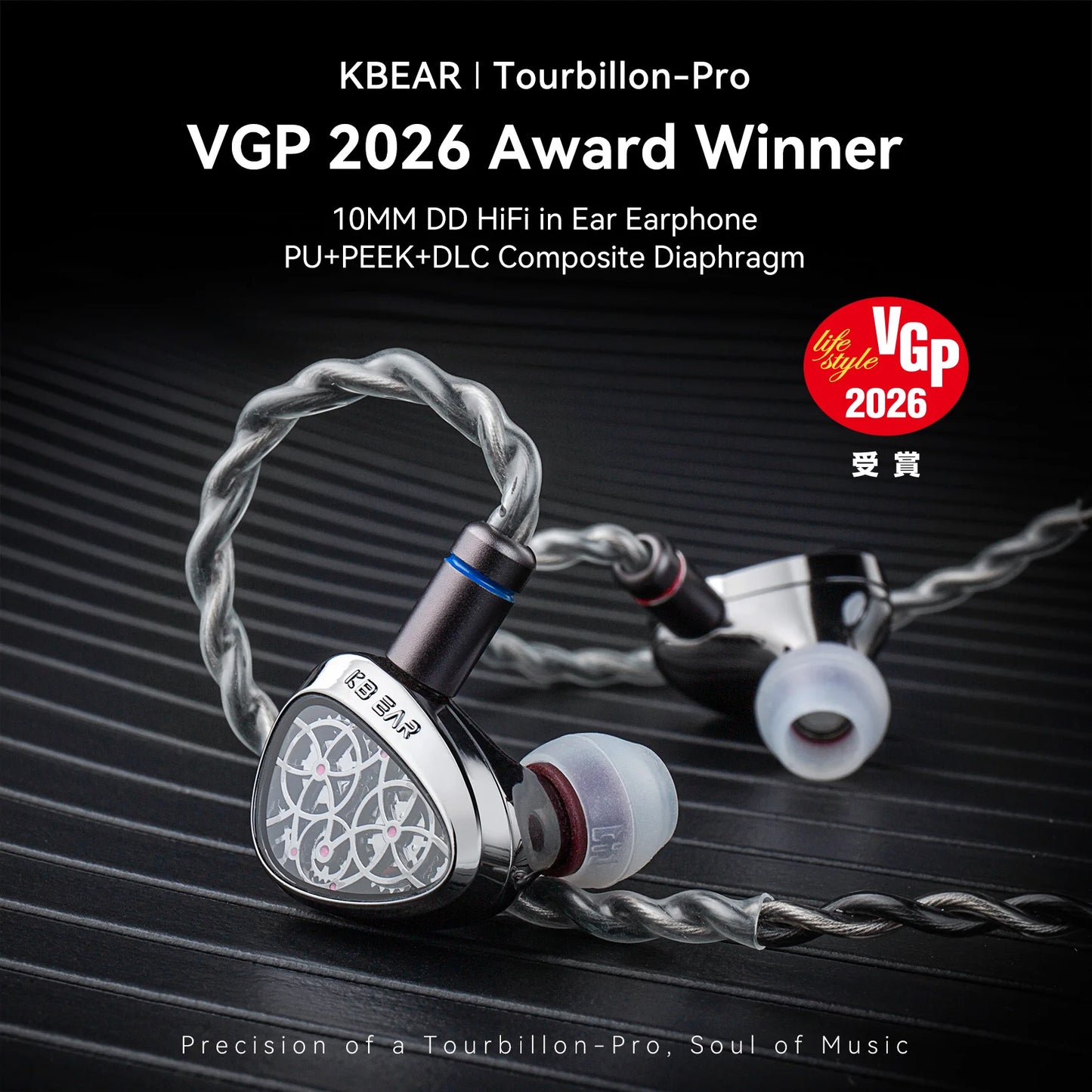 KBEAR Tourbillon-Pro TB-PRO In-Ear High-Resolution Earphones