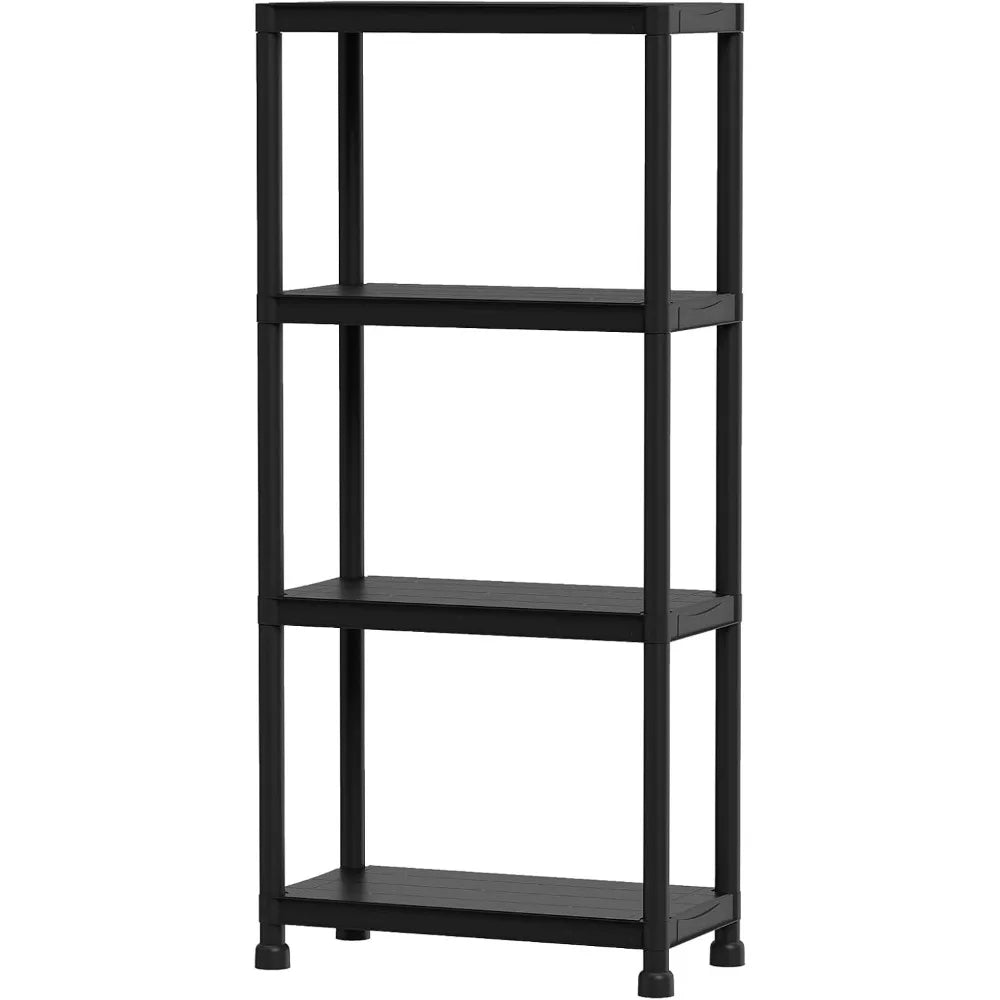 Giantex Heavy-Duty Plastic Storage Shelving Unit Freestanding Organizer