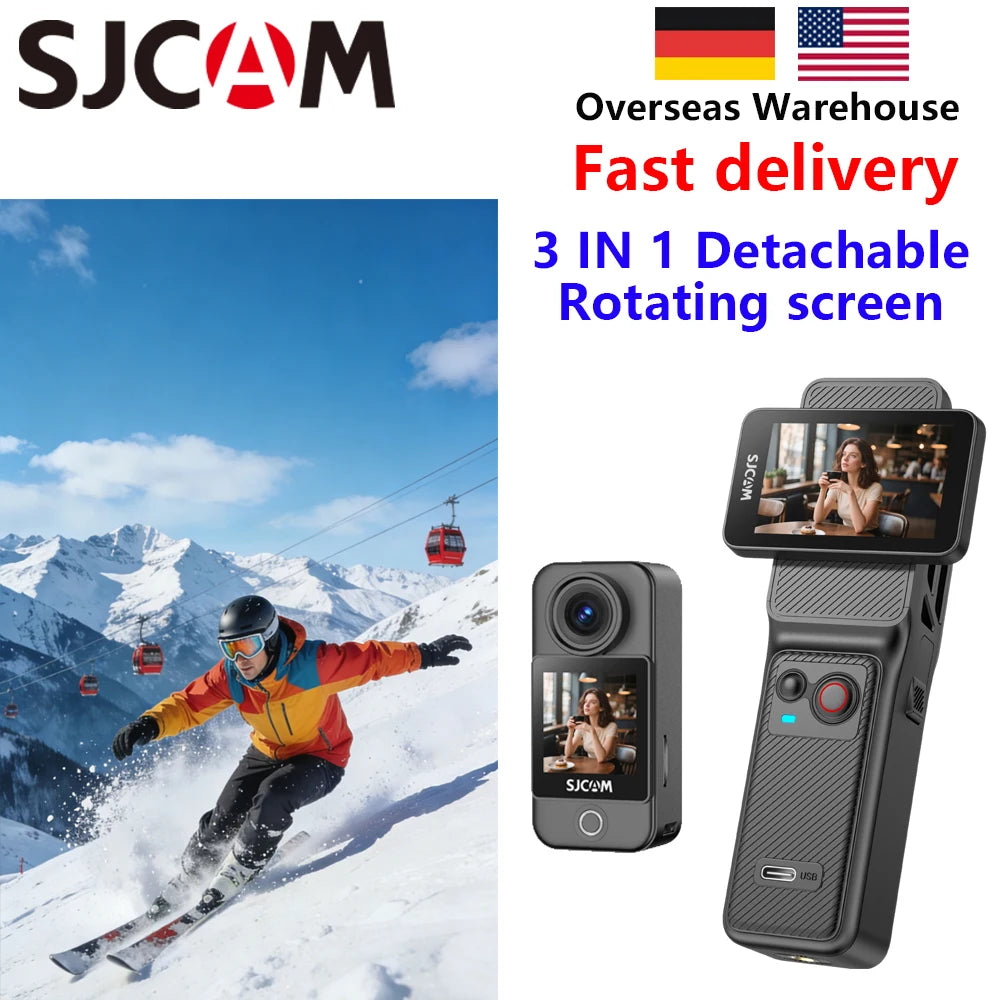 SJCAM C400 4K Pocket Camcorder With Stabilization And WiFi