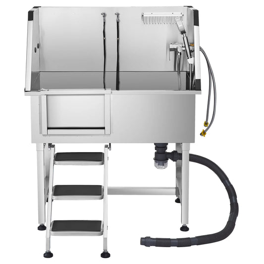 Premium Stainless Steel Dog Washing Station With Faucet