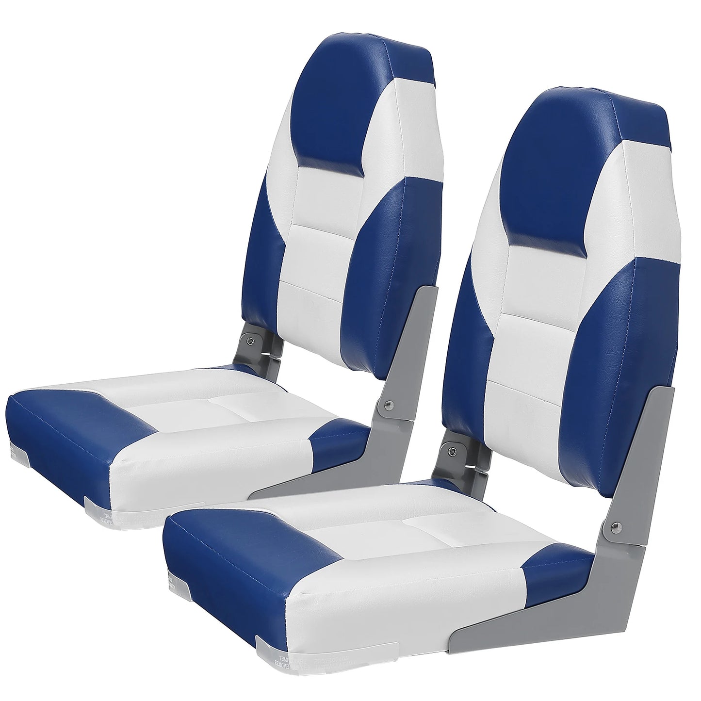 SucceBuy High Back Folding Boat Seat 2-Pack For Fishing Boats