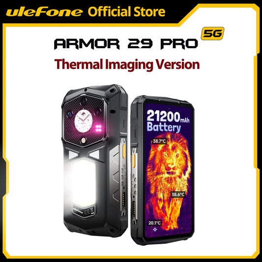 ULEFONE Armor 29 Pro Thermal 5G Rugged Phone 21200mAh