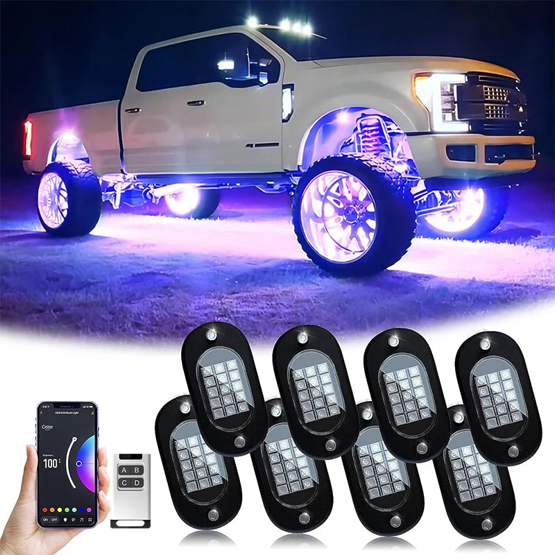 Yilaie 12V LED Underbody Chassis Lights With App Control