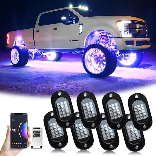 Yilaie 12V LED Underbody Chassis Lights With App Control