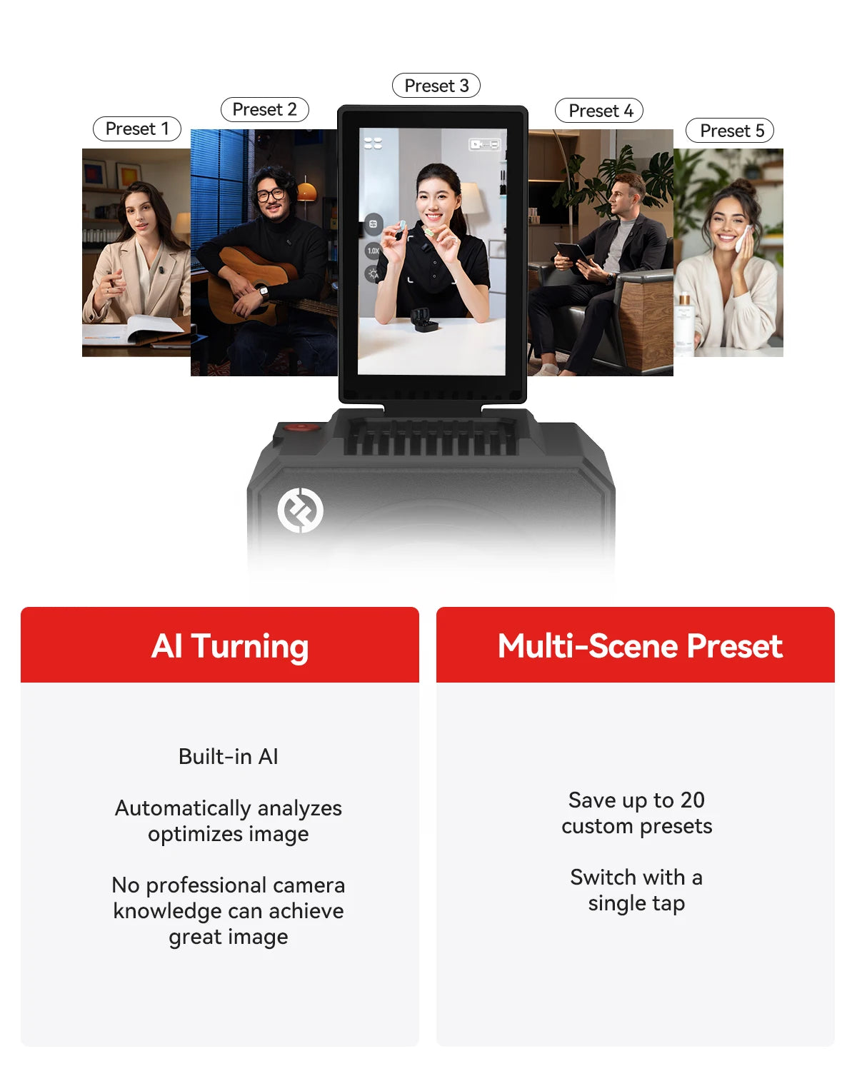 Hollyland VenusLiv Air Live Streaming Camera 4K30 For Video Recording