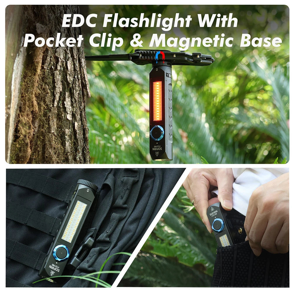 Sofirn IF23 Pro Powerful Rechargeable LED Flashlight With Magnetic Base