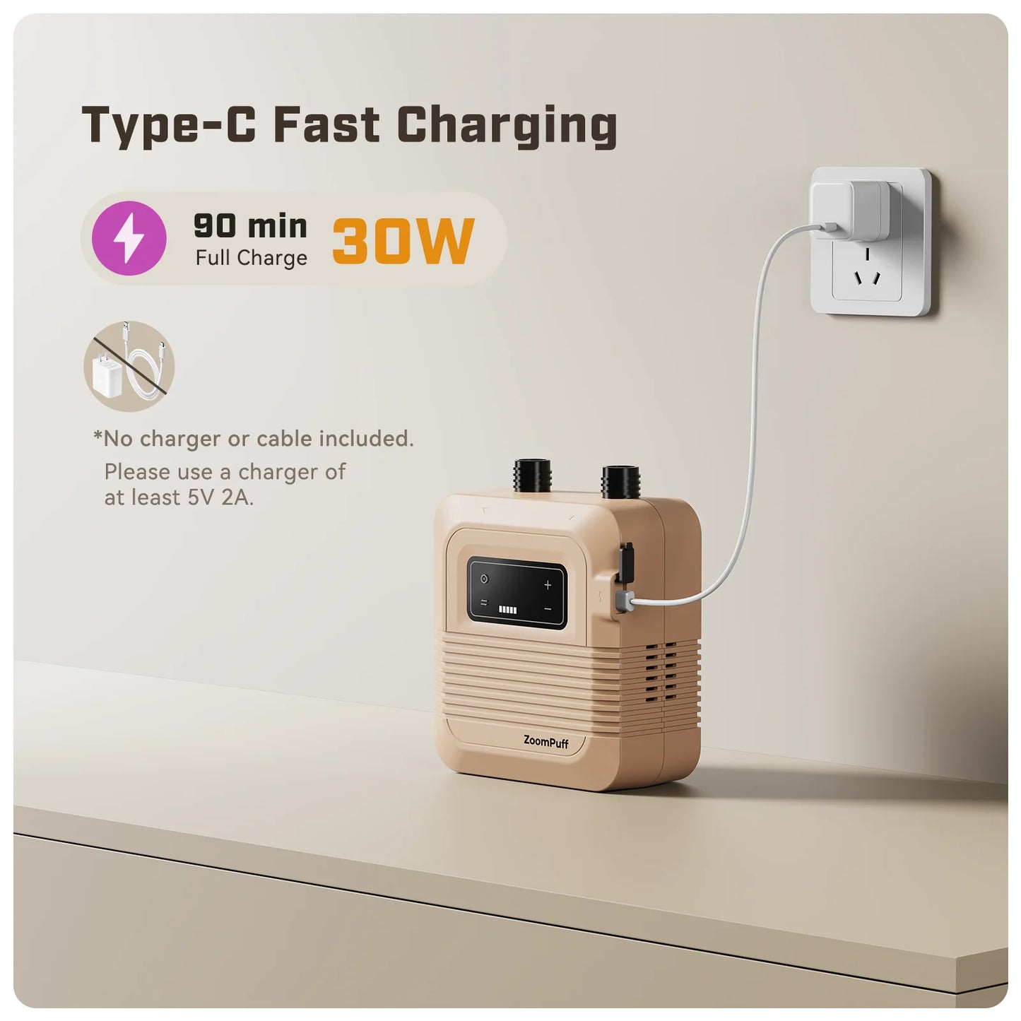 Zoompuff Electric Sup Air Pump Featuring Rechargeable Battery