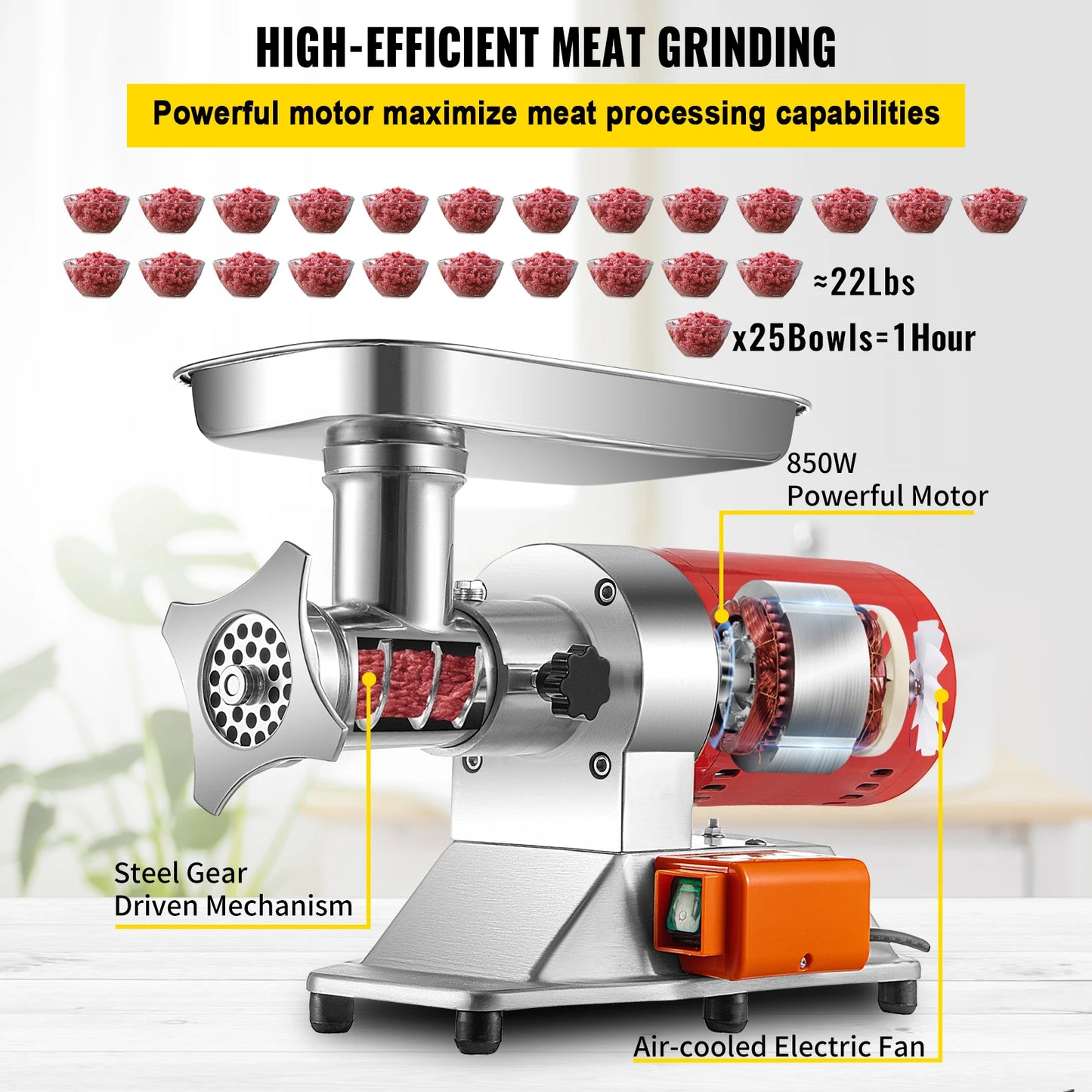 Succebuy Electric Meat Grinder 250Kg/H 300Kg/H Commercial
