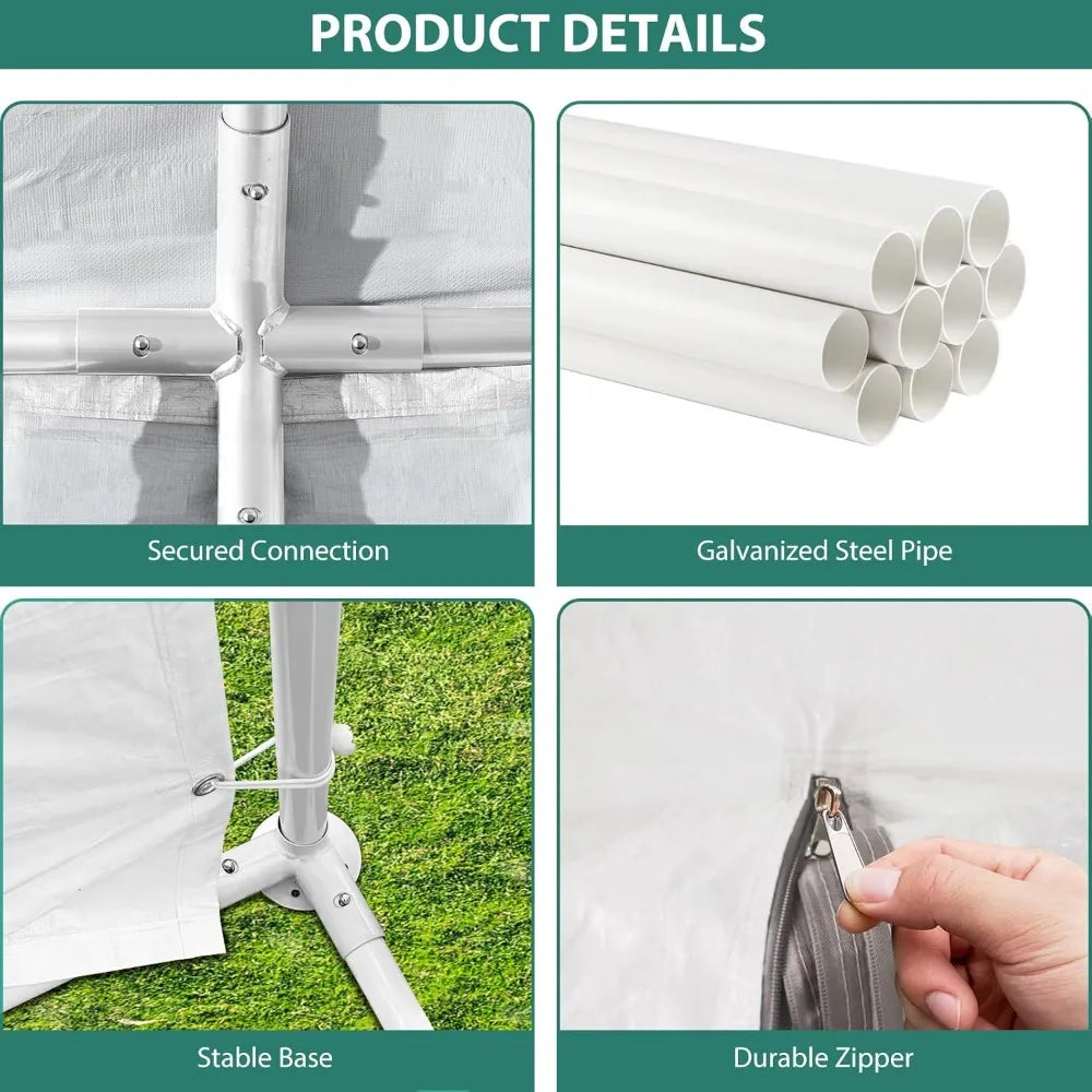 Party Tent Heavy Duty Wedding Shelter With Removable Sidewalls
