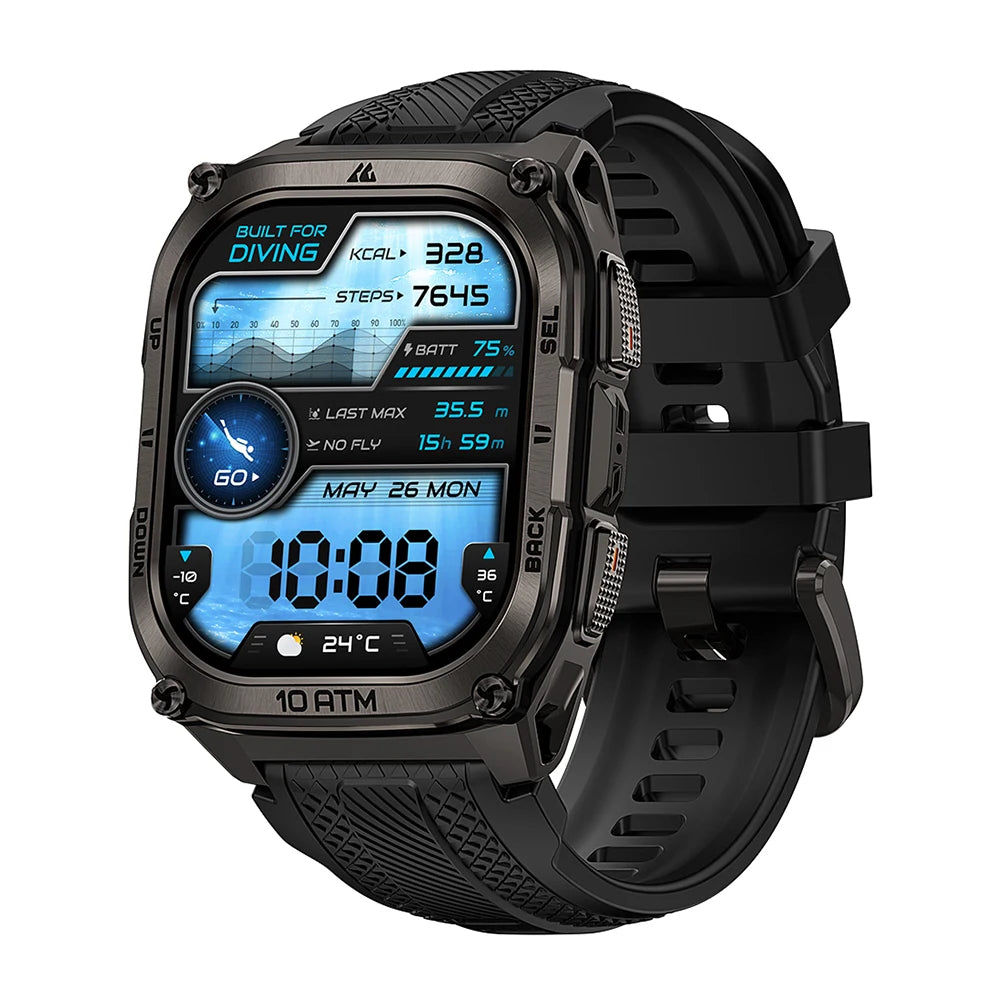 KOSPET Tank M4 Smartwatch Stainless Steel GPS Offline Maps 10ATM