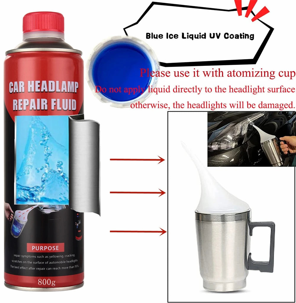Professional Car Headlight Restoration And Polish Fluid