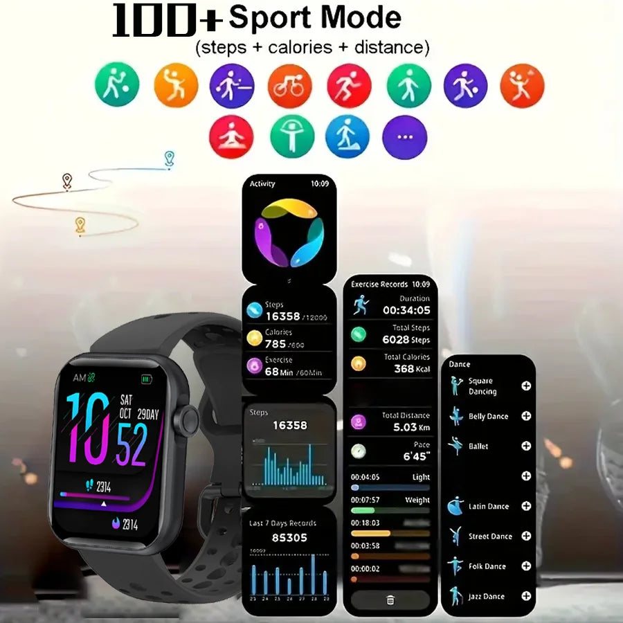 Anyloop Smart Watch for Men and Women with Fitness Tracking