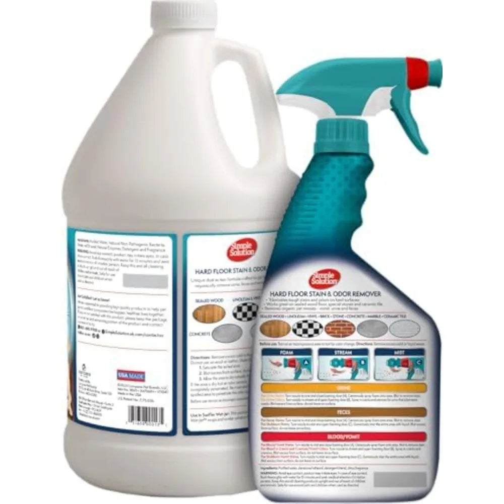 XMSJ Pet Stain And Odor Remover For Hard Floors Enzyme Cleaner