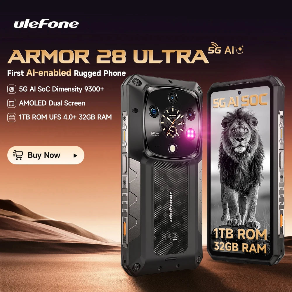 ULEFONE Armor 28 Ultra 5G Ruggedized 1TB ROM 32GB RAM