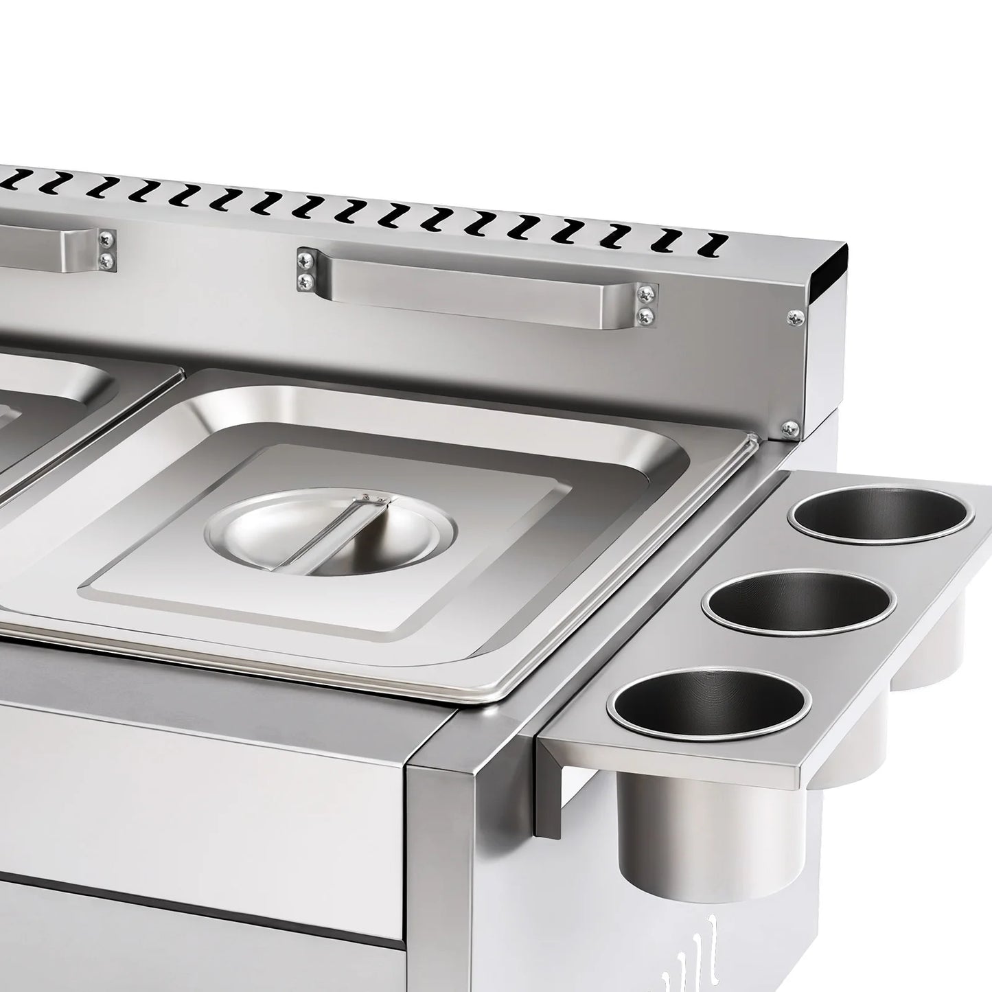 Bymaocar Stainless Steel Dual Tank Commercial Deep Fryer Temperature Control