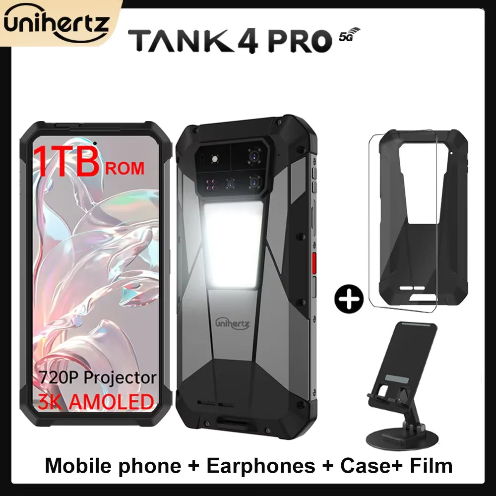 Unihertz Tank 4 Pro 5G Smartphone With AI Projector