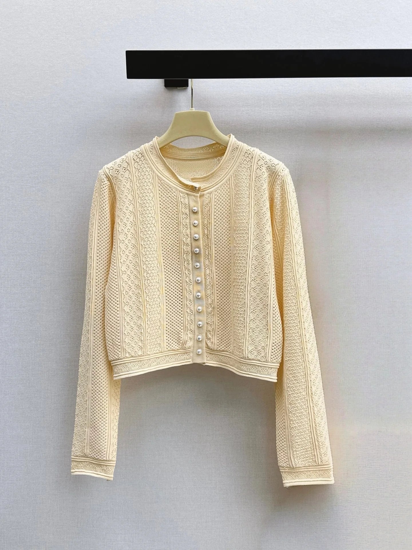 Women's Knitted Long Sleeve Casual Button Elastic Waist Dress Set