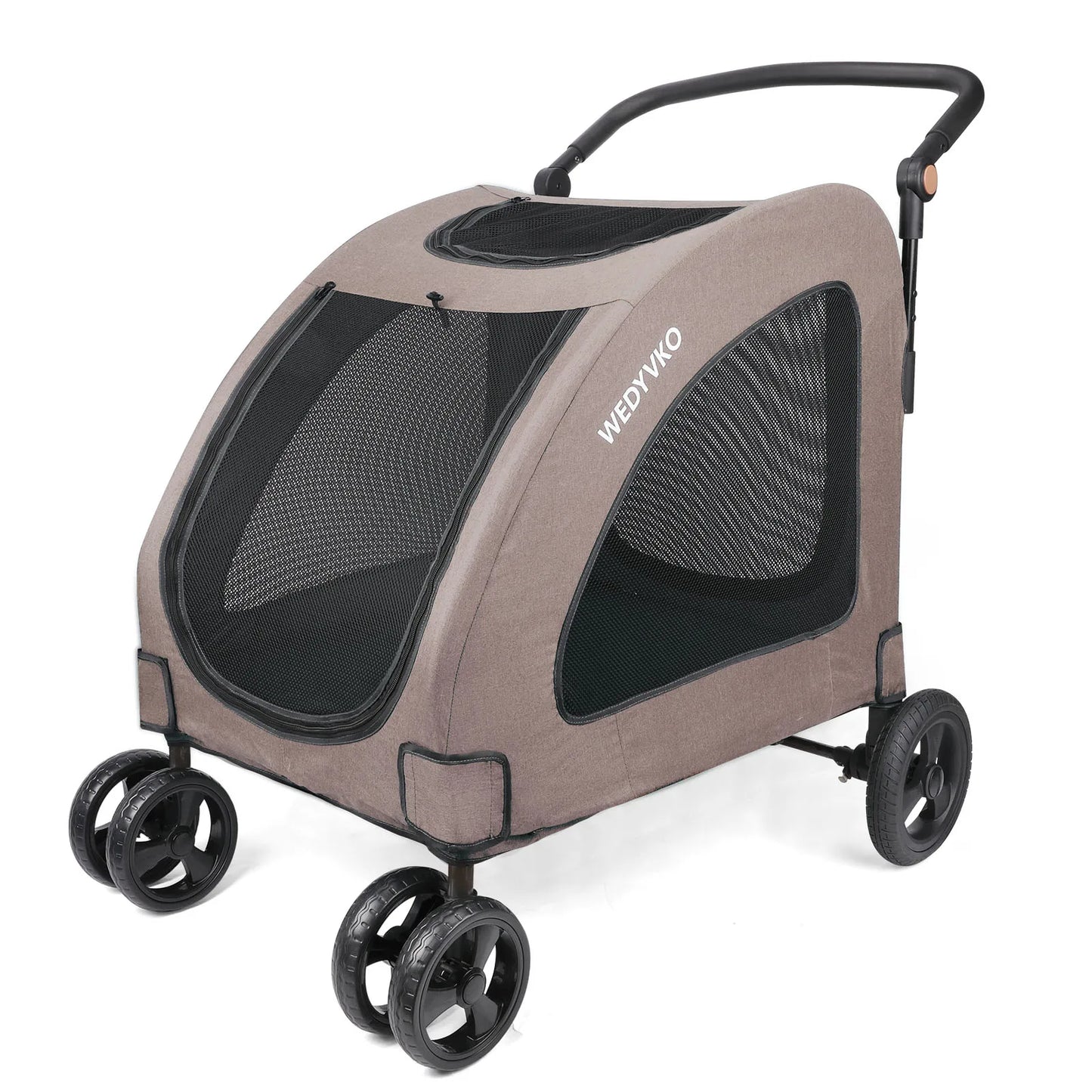 Heavy Duty Foldable Dog Stroller For Large Dogs With Ventilation