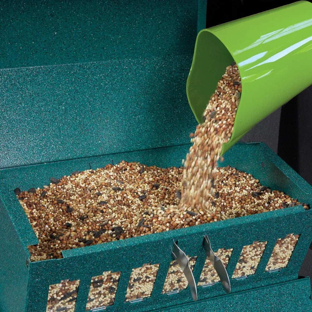XMSJ Squirrel Proof Outdoor Bird Feeder For Garden And Yard