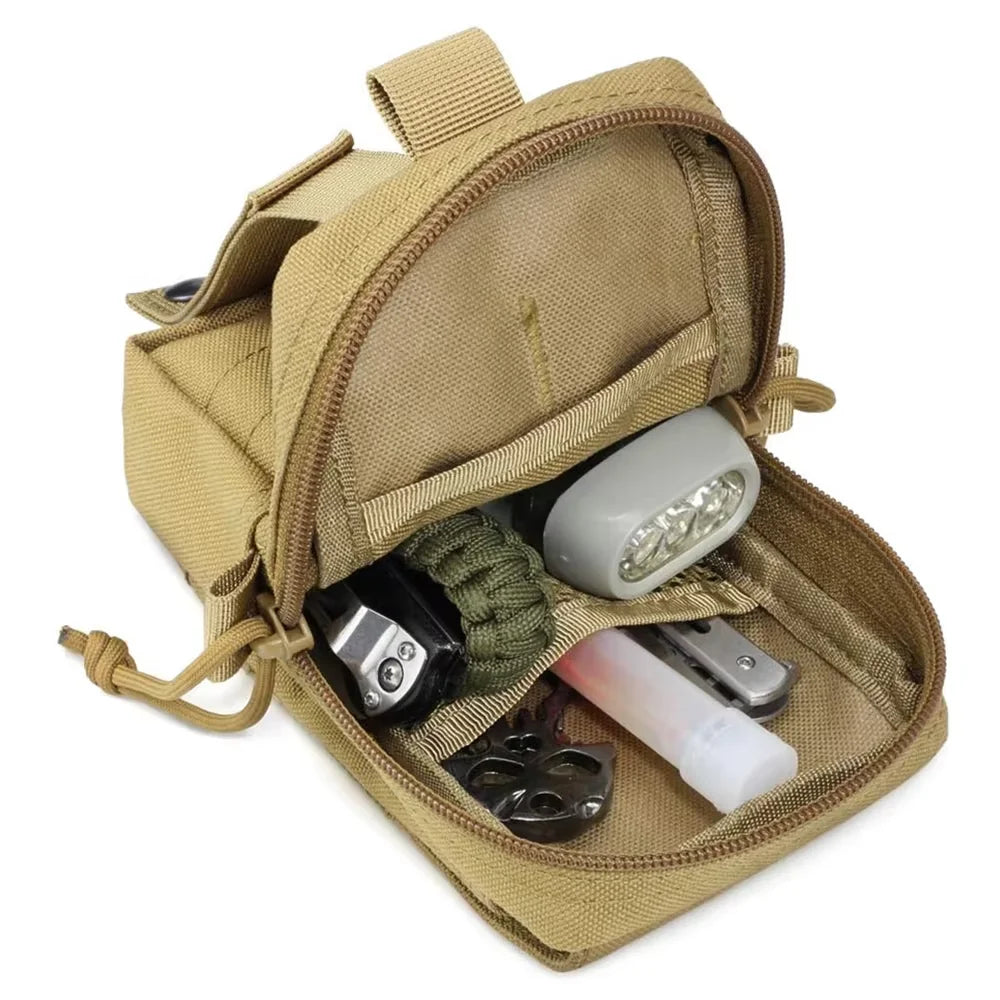 Dog Tactical Bags Set Molle Pouches Belt Attaching On Harness