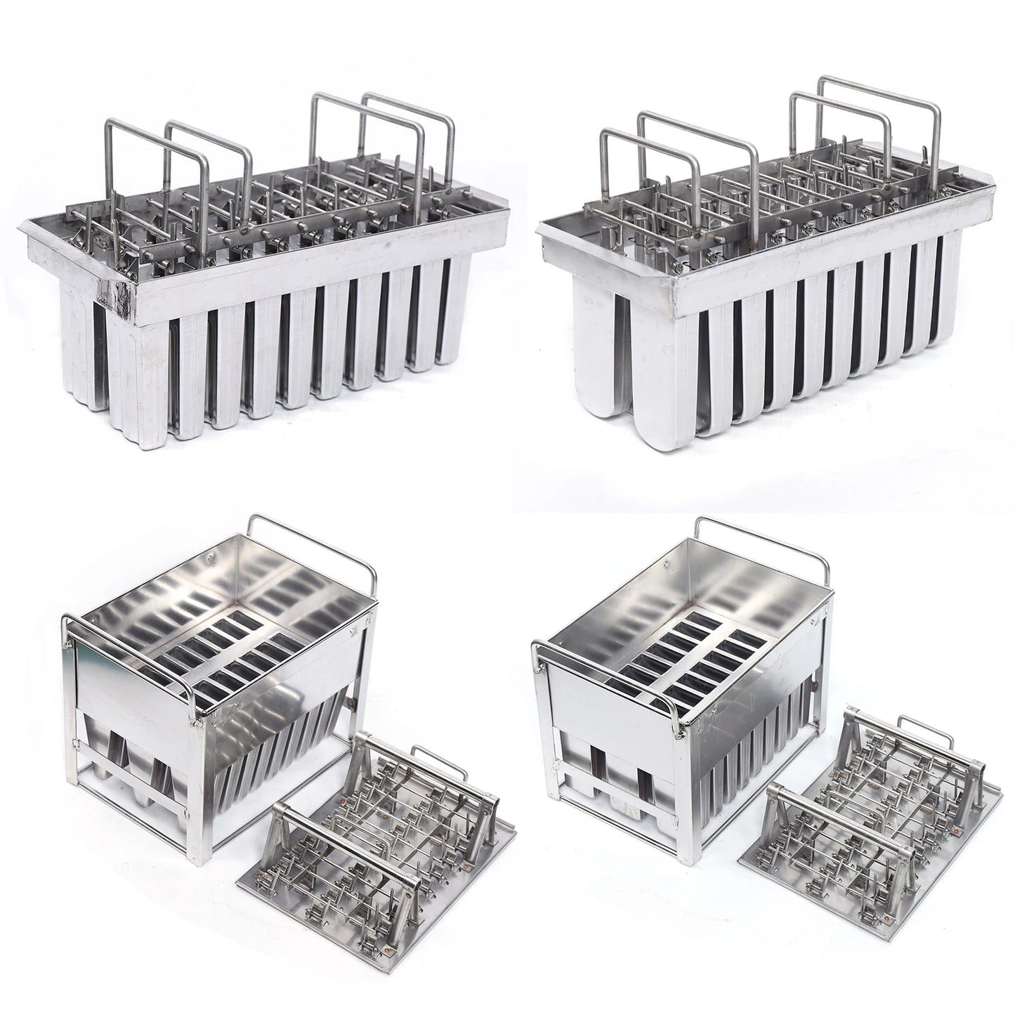 Large Capacity Ice Pop Mold In Food-Grade Stainless Steel Space-Saving