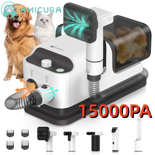 Amicura P1 3-In-1 Vacuum Hair Dryer Pet Grooming Trimmer