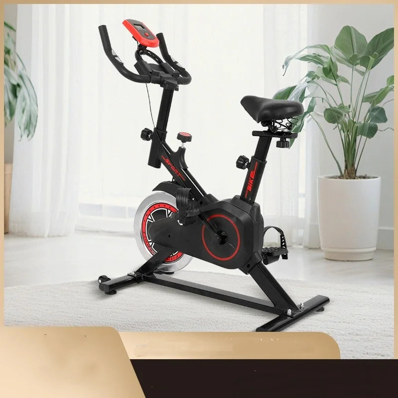Silent Indoor Spin Bike With Adjustable Seat For Home Cardio Training