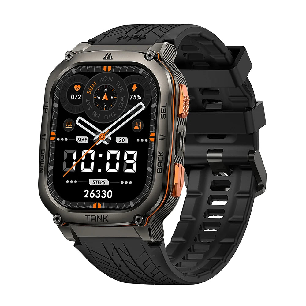 KOSPET TANK M3 Ultra GPS Smartwatch Stainless Steel 5ATM IP69K