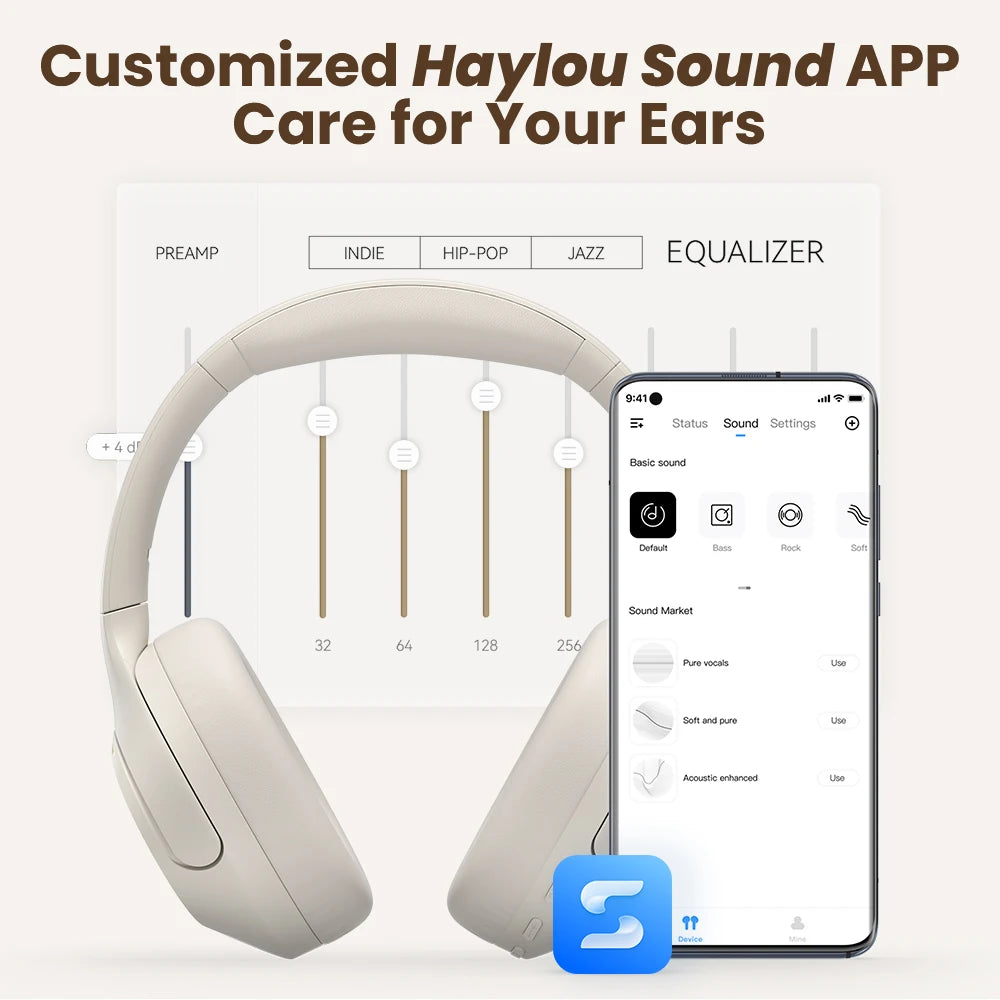 Haylou S35 Bluetooth ANC Wireless Headphones With 60 Hour Playtime
