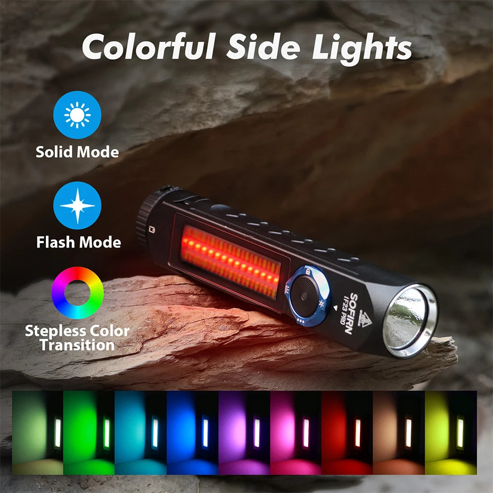 Sofirn IF23 Pro Powerful Rechargeable LED Flashlight With Magnetic Base