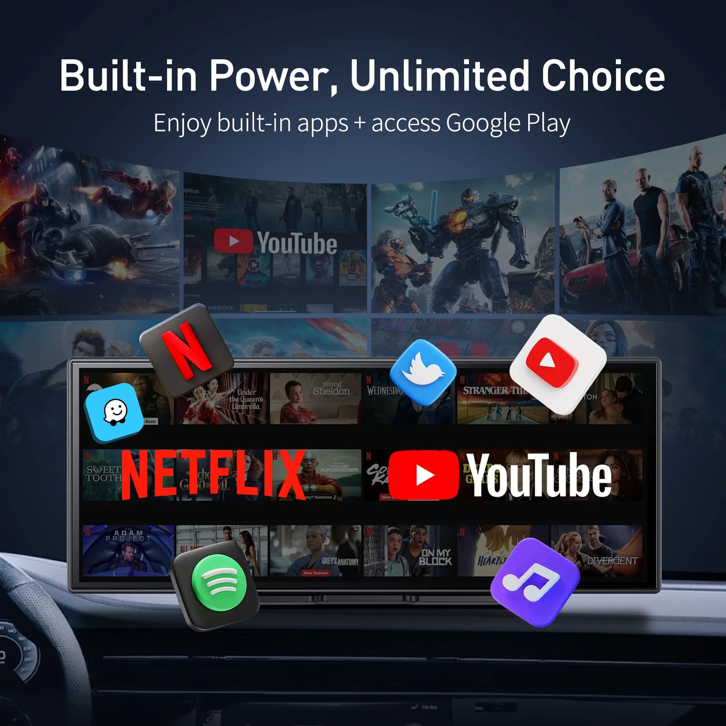 Imagebon Android Dashcam With Wifi CarPlay And Gps Navigation