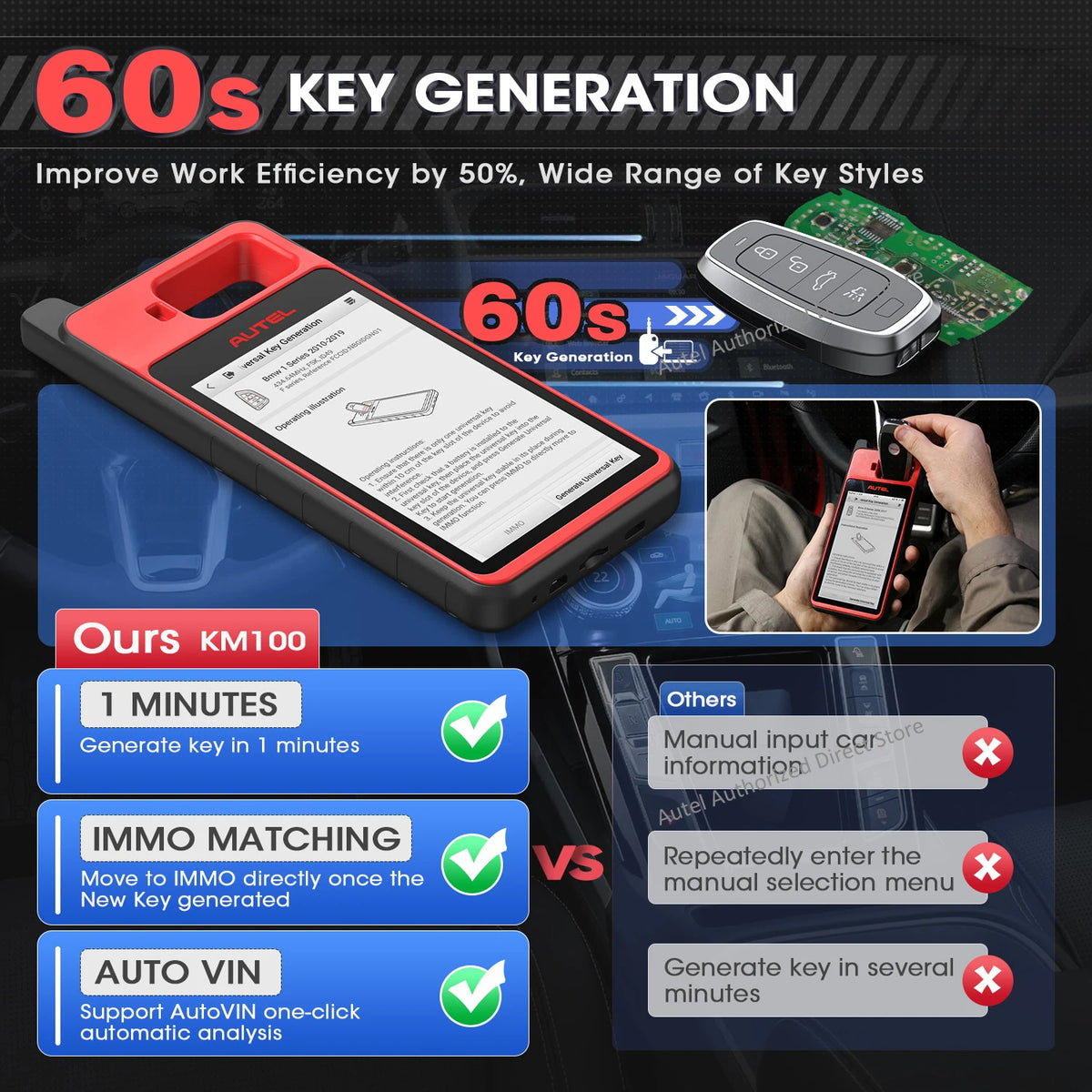 Autel MaxiIm KM100X Auto Key Programmer OBD Key Tool