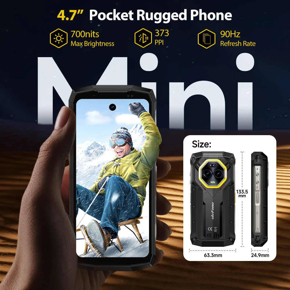 Ulefone Rugged Armor Mini 20 Pro 5G Android 14 Smartphone
