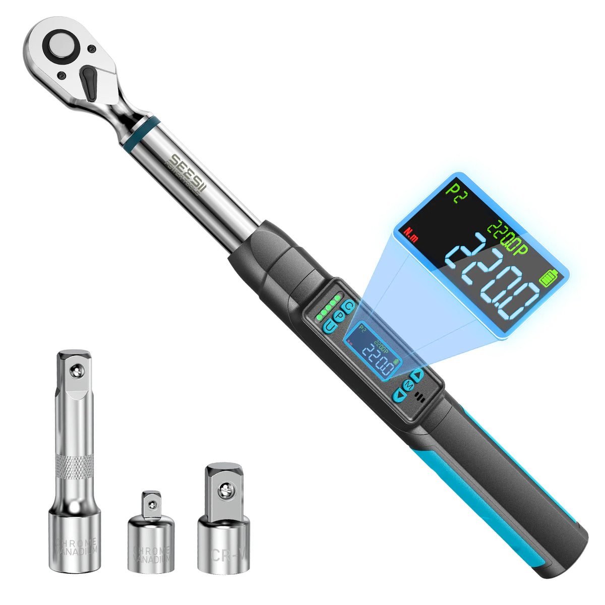 Seesii Digital Torque Wrench Featuring Memory Storage And Precision