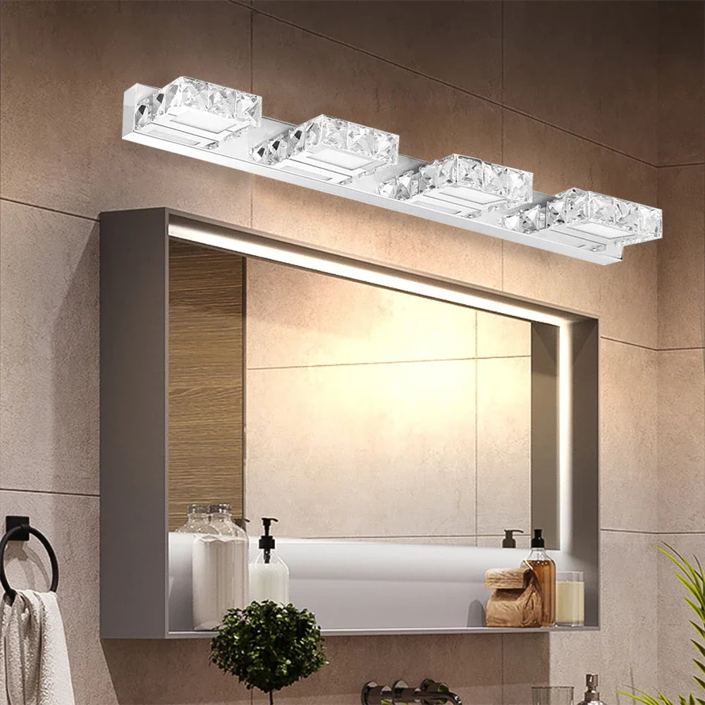 Bymaocar LED Bathroom Mirror Light Fixture Wall Mounted Makeup Lamp