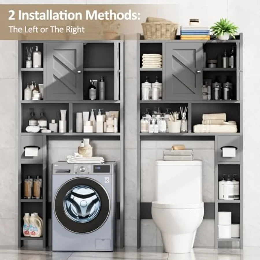 Over The Toilet Storage Cabinet Engineered Wood Farmhouse Style