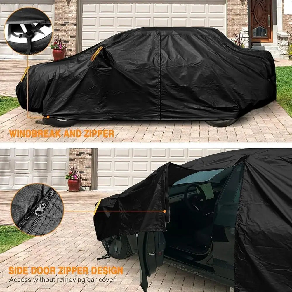 Polyester Heavy Duty Waterproof Car Cover With Anti Uv Protection